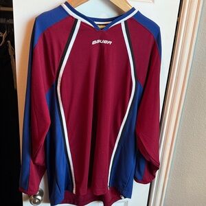 Bauer Red and Blue Men's Jersey